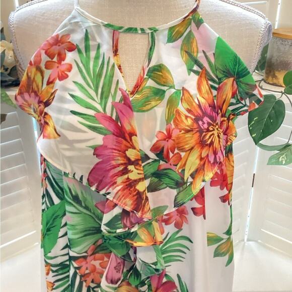 MAX STUDIO MULTI COLOR FLORAL NWOT SIZE LARGE - Picture 7 of 7